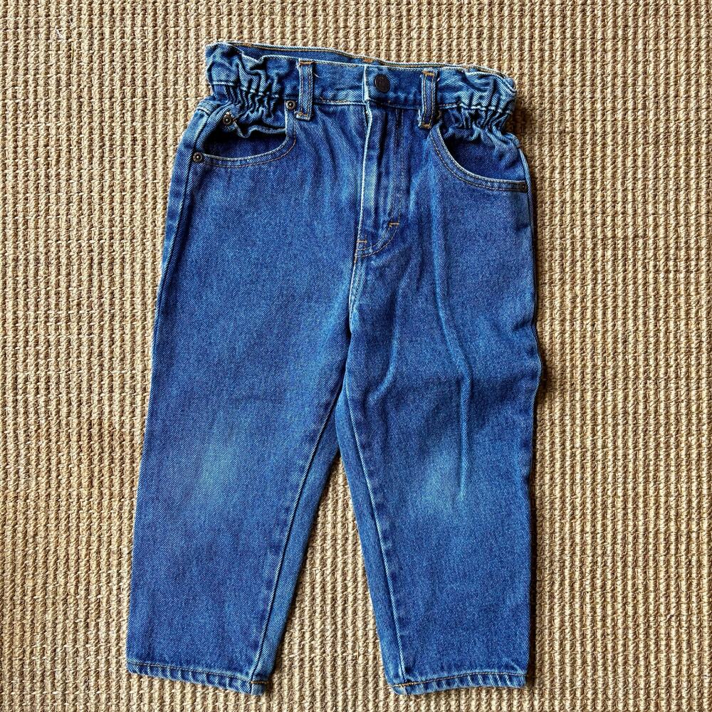 Vintage 80s Cherokee Paper Bag Waist Jeans 4/5